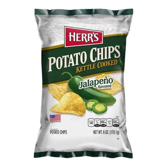 Herr's Potato Chips - Jalapeño Flavoured 142g